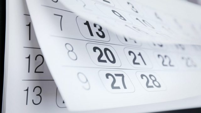 Calendario a un año de la pandemia